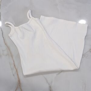 FINAL PRICE Daze Days Isla Back Off White Tank Midi Dress S Ribbed Summer